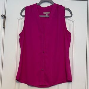 Banana Republic Sleeveless Pink Blouse size 14